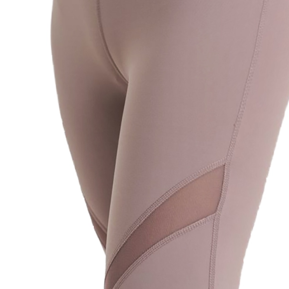 Power Flex Yoga Pants Dry-Fit Workout Legging Mesh - Picture 1 of 3